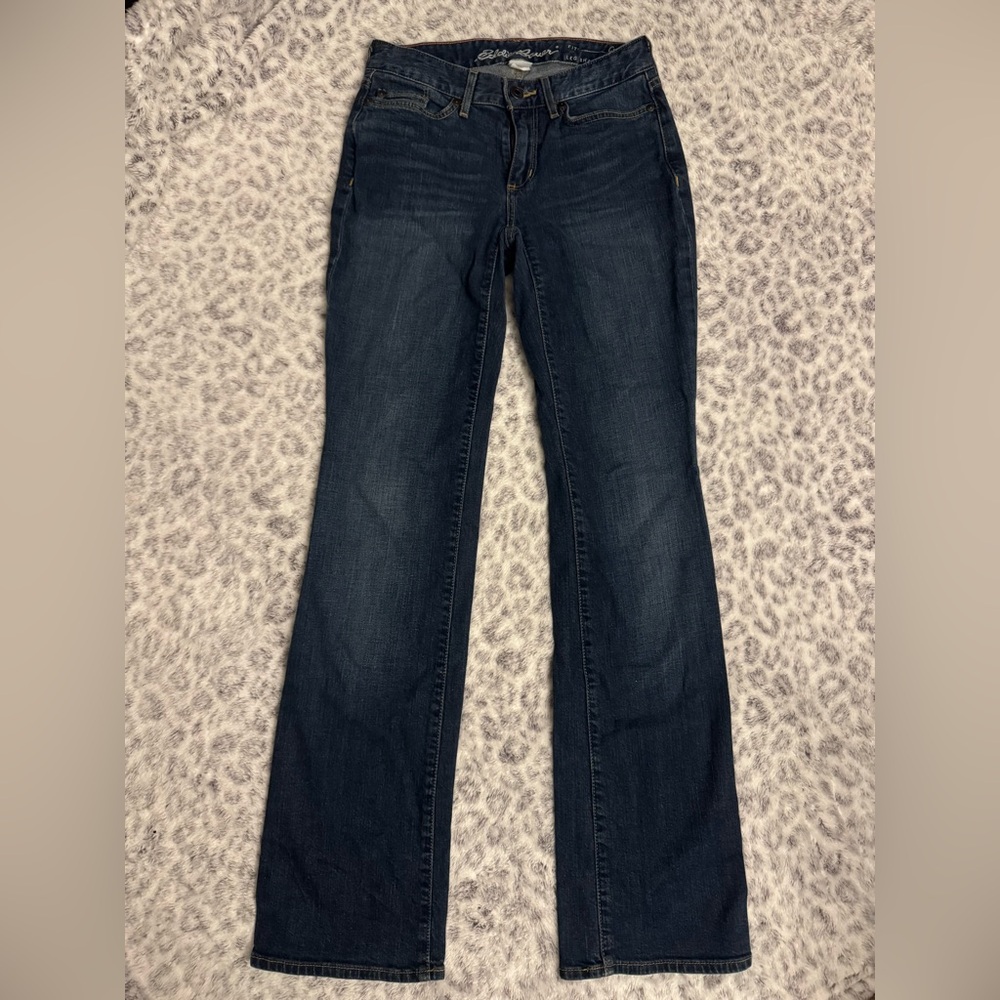 Eddie Bauer Blue Boot Cut Jeans with Classic Style